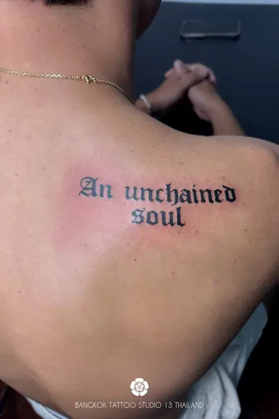 lettering-tattoo-an-unchained-soul