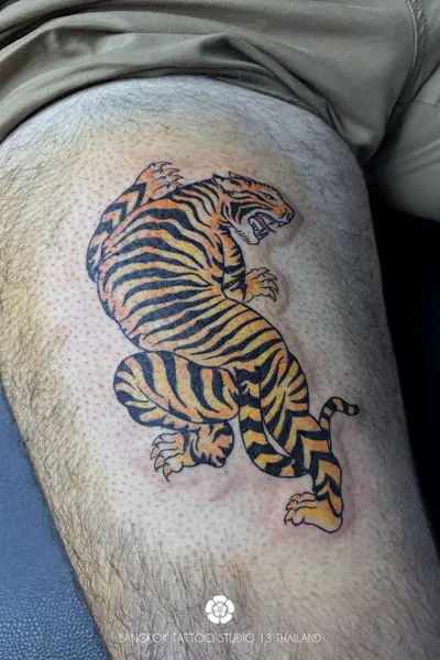 tiger-color-tattoo-leg-men